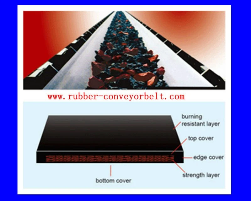 Ep 400 /3 Heat/Tear/Wear/Fire Resistant Ep Fabric Sidewall Chevron Rubber Conveyor Beltting Belt
