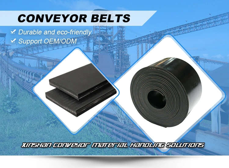 Polyester Ep Rubber Conveyor Belt for Quarry Sand and Gravel