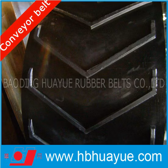 Special Shape Chevron Pattern Figured Rubber Conveyor Belt (EP NN CC)